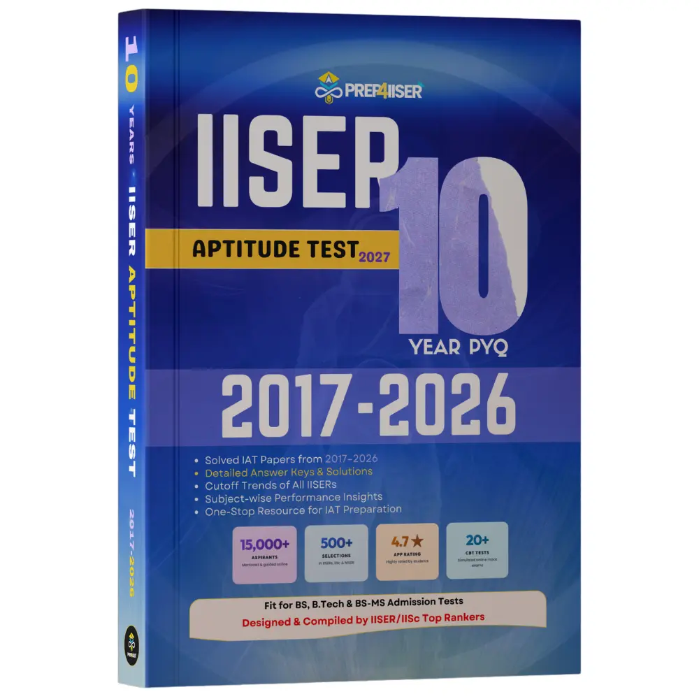 IAT PYQ Book 2027 | 10 Years of PYQ Papers with Detailed Solutions (2017–2026)